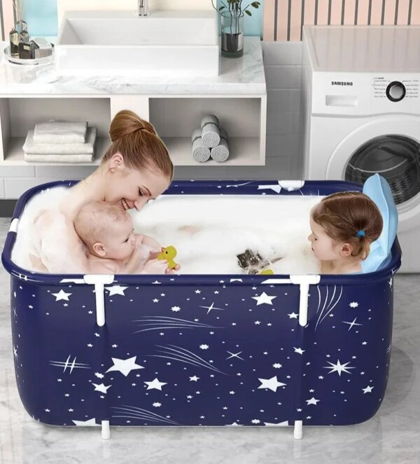 Portable Adult Folding Bathtub Bath Bucket Bidet Body Children Large Capacity Keep Foldable Tub SPA Bathtub Barrel - Image 2