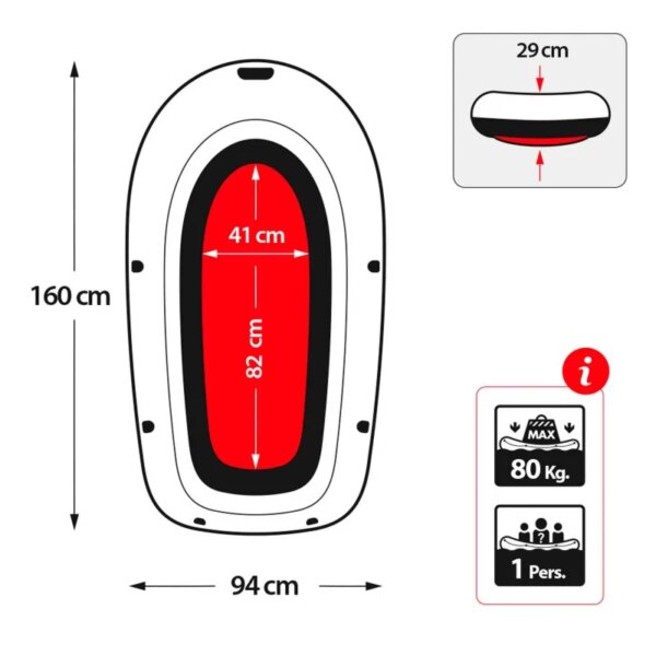 Inflatable boat INTEX Explorer PRO 100 - 160X94X29 cm - Image 5