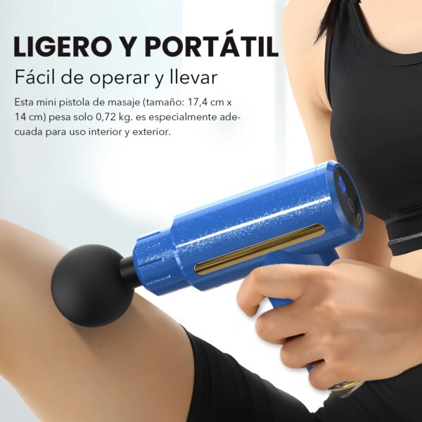 Pistola de Masaje Masajeador de tejido con pistola de fascia portátil