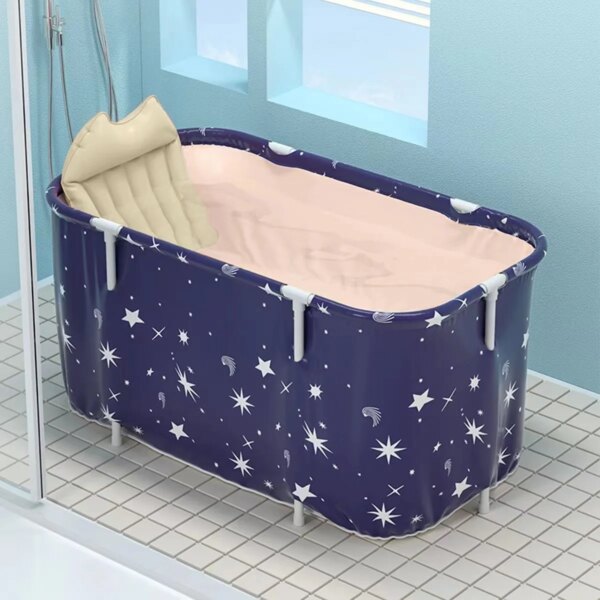 Bathtubs Folding Bath Bucket  Shower Barrel Adult IceTub Baby Swimming Pool Insulation Family Bathroom SPA Tub