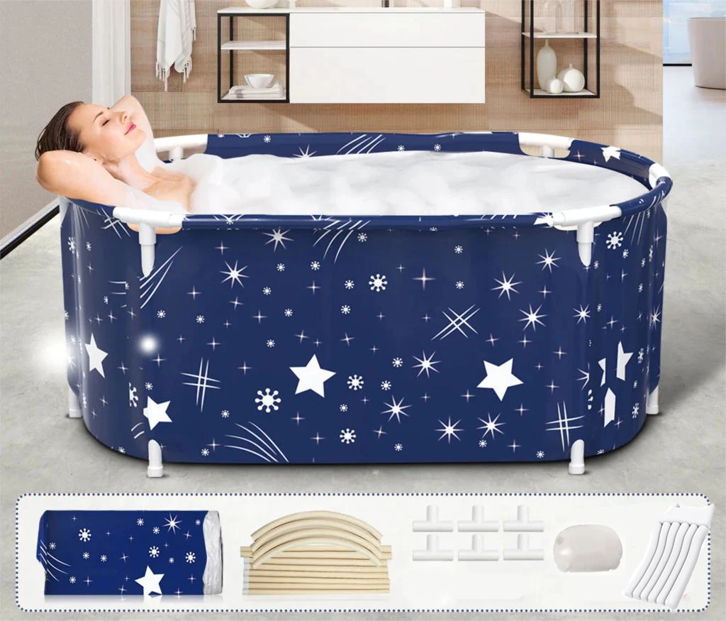 Bathtubs Folding Bath Bucket  Shower Barrel Adult IceTub Baby Swimming Pool Insulation Family Bathroom SPA Tub